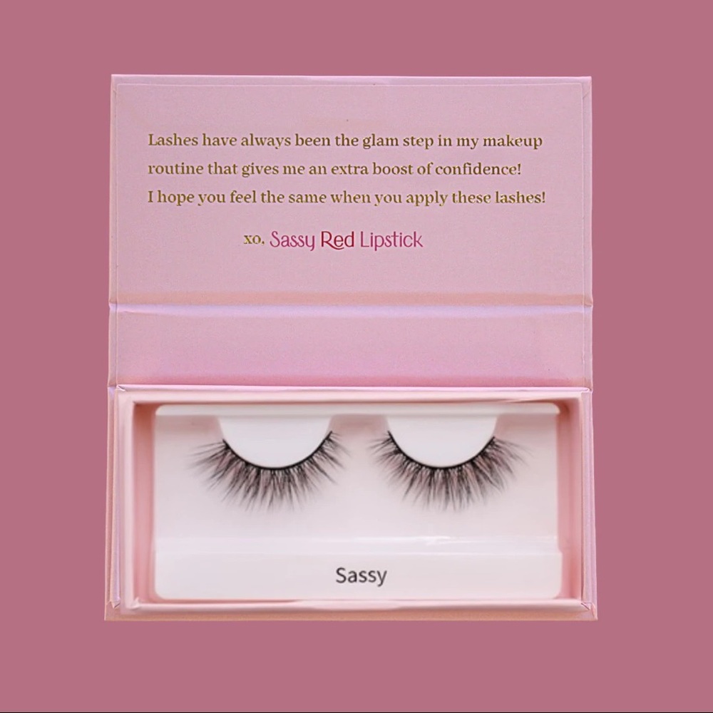 B.lashed X Sassy Red Lipstick Sassy Lashes
